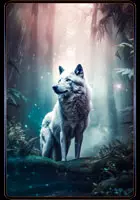 Wolf - Krafttierkarte 1