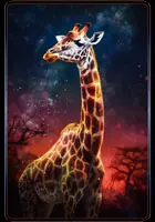 Giraffe - Krafttierkarte 16