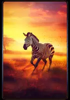 Zebra - Krafttierkarte 36